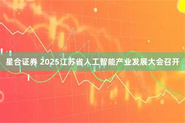 星合证券 2025江苏省人工智能产业发展大会召开